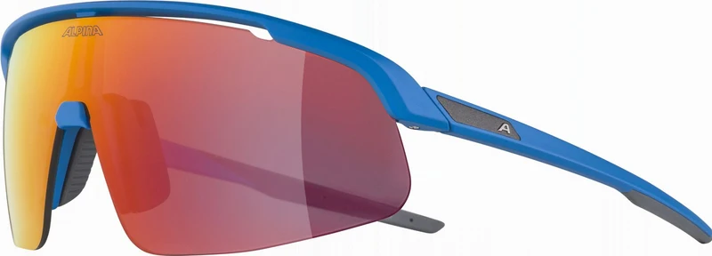 Alpina Turbo Pro Youth Jugendbrille blue matt/mirror red one size