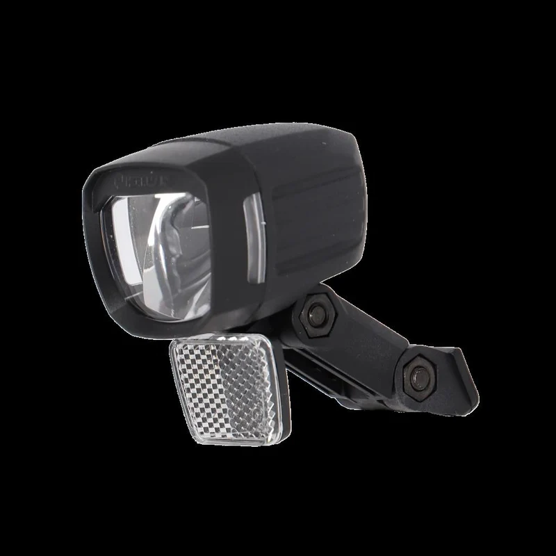 Herrmans Nordic MR E, schwarz, 60 Lux, mit Halter LED-E-Bike-Scheinwerfer HERRMANS