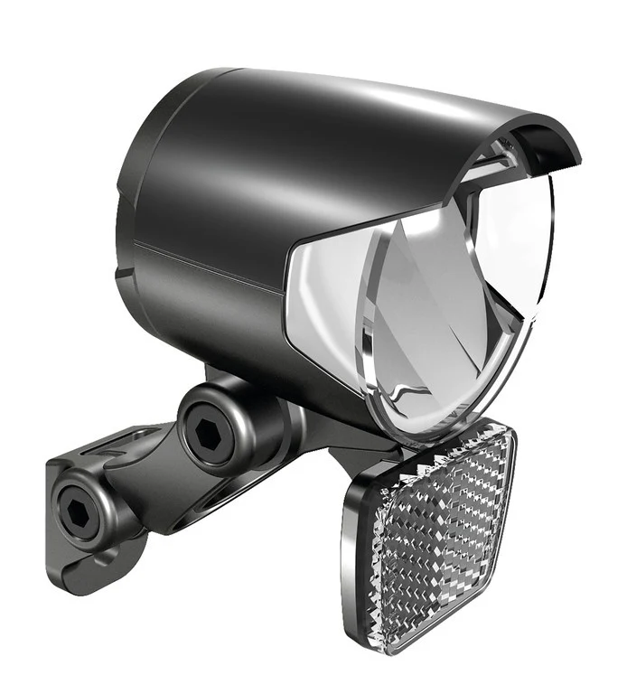 Herrmans Frontscheinwerfer Herrmans H-Black MR4 D Dynamo, schwarz, on/off Standlicht