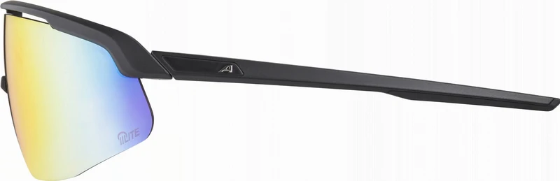 Alpina Turbo Pro Q-Lite Sportbrille black matt/mirror red one size