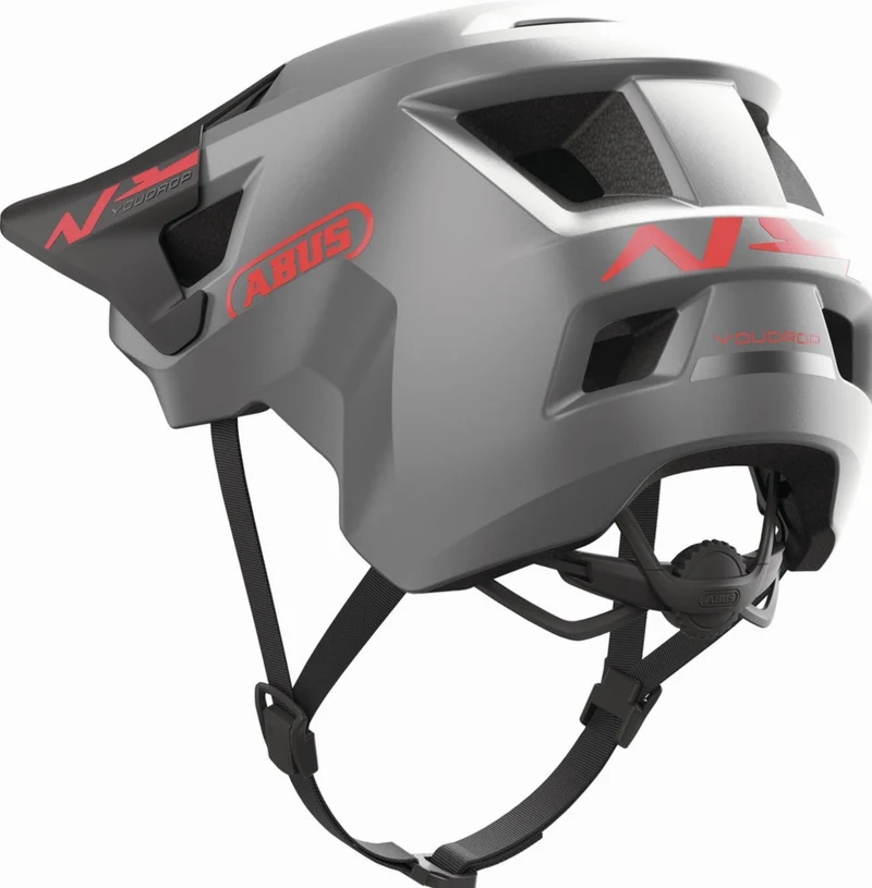 Abus YouDrop Kinder-Helm Ti silver S (48-55 cm)