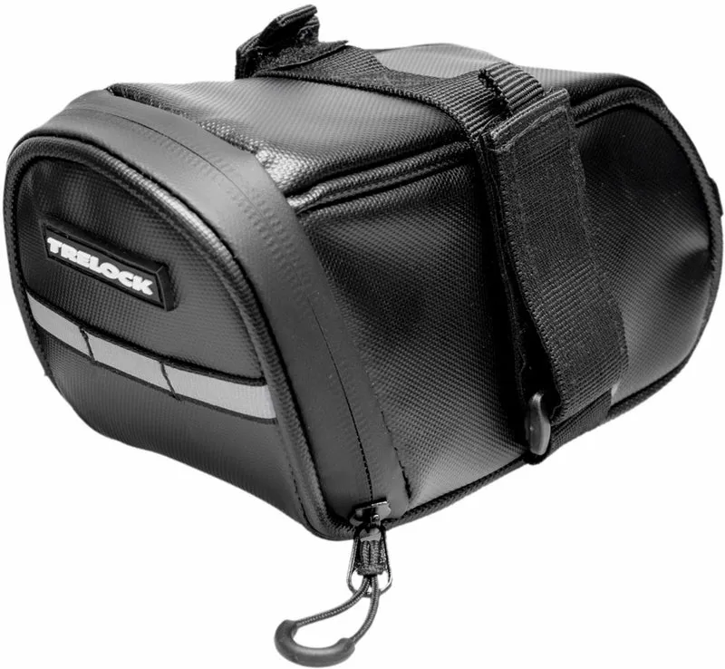 Trelock RS 480 AZ BAL + ZR 355 Rahmenschloss inkl. Einsteckkette + Satteltasche schwarz 100 cm