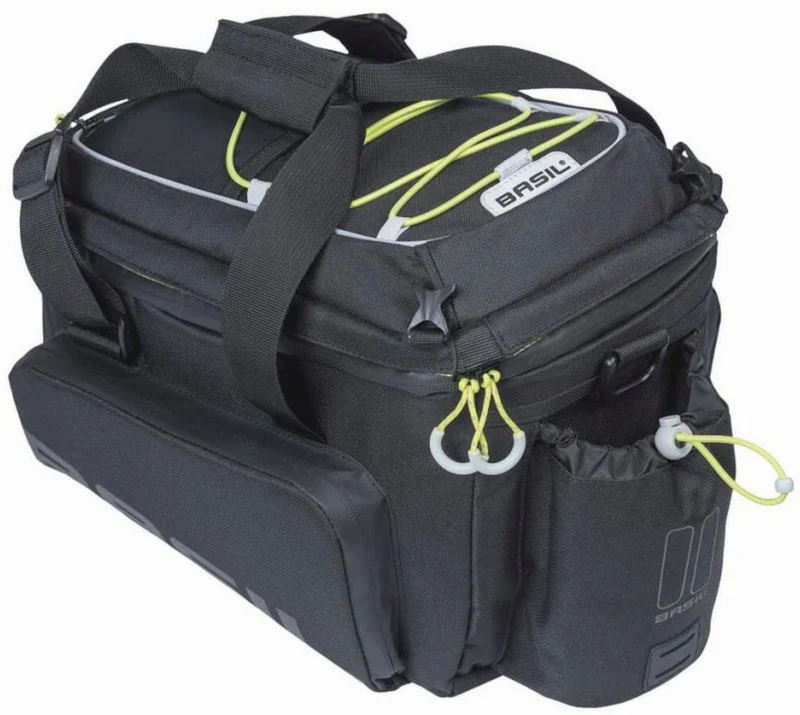 Basil Miles Trunkbag XL Pro MIK 2.0 Gepäckträgertasche schwarz/lime 9 L - 36 L