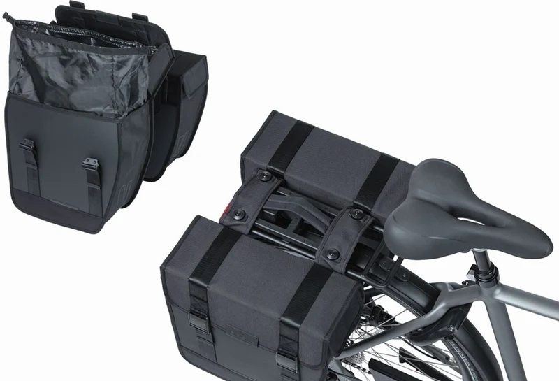 Basil Tour Waterproof MIK 2.0 Doppeltasche schwarz 28 L