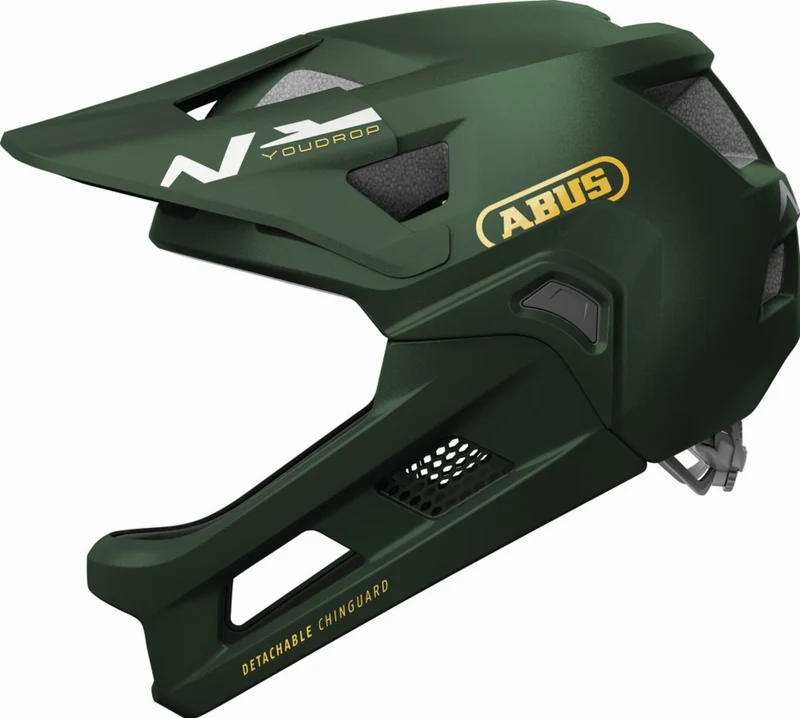 Abus YouDrop FF Kinder-Helm moss green S (48-55 cm)