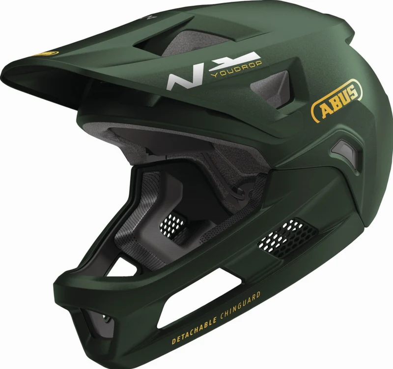 Abus YouDrop FF Kinder-Helm moss green S (48-55 cm)
