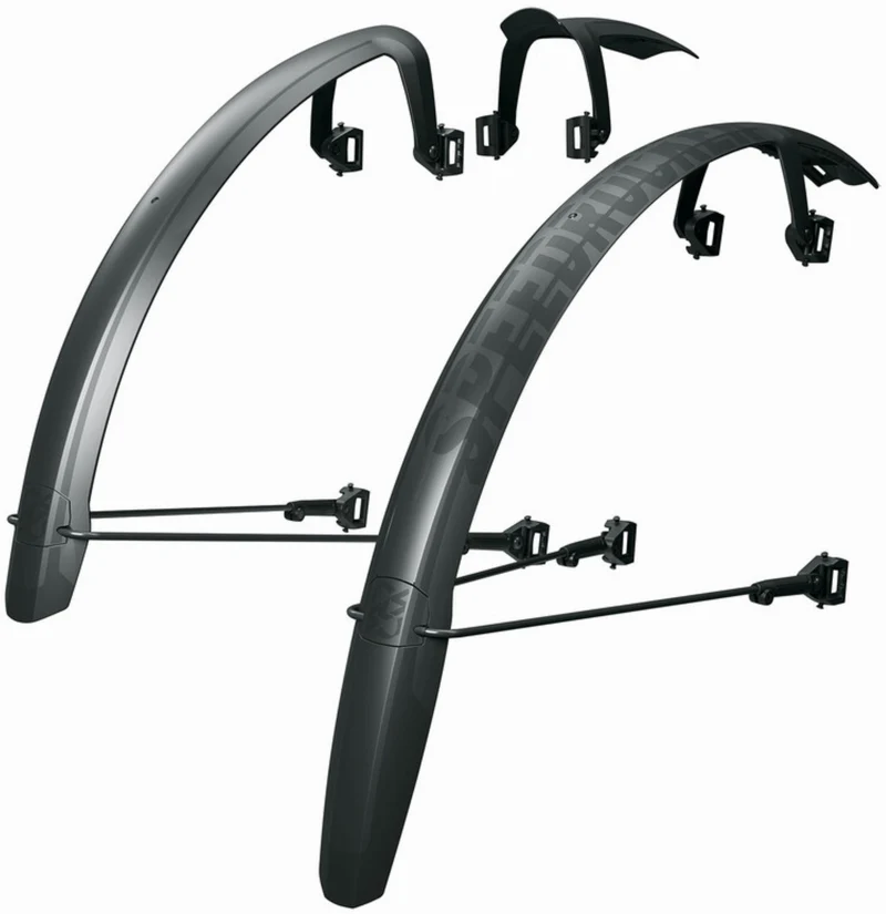 SKS GERMANY Speedrocker XL Schutzblech-Set 28" mit Streben und Doppelspoiler-Funktion black