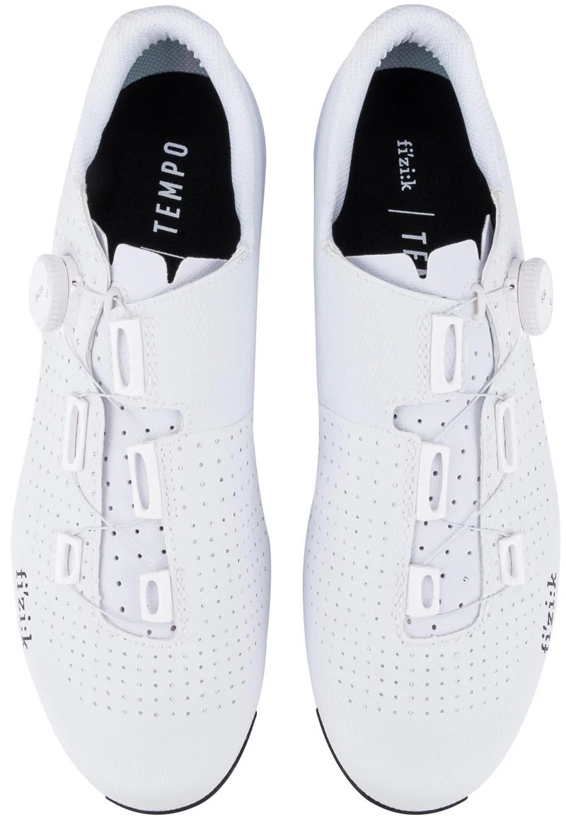 Fizik Tempo Decos Carbon Rennradschuhe white/white