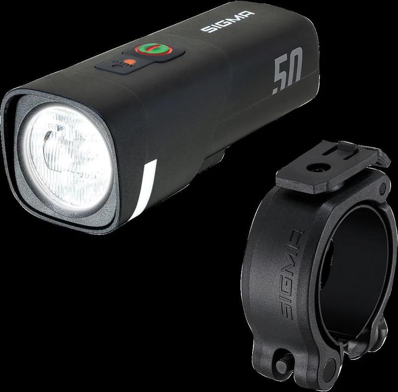 Sigma 50 Lux, mit Lenkerhalter LED-Akku-Scheinwerfer SIGMA Aura 50 USB