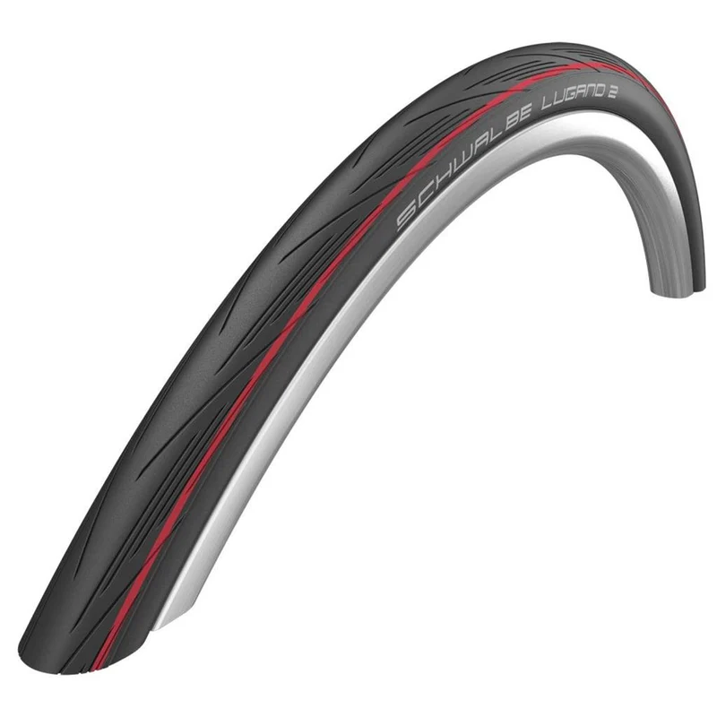 Schwalbe Lugano Ii,700X25C,Sw-Rot,Faltreifenreifen