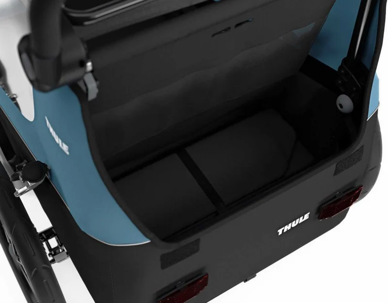 Ausstellungsstück - Thule Courier Fahrradanhänger inkl. Buggy-Kits bis zu zwei Kinder aegean blue