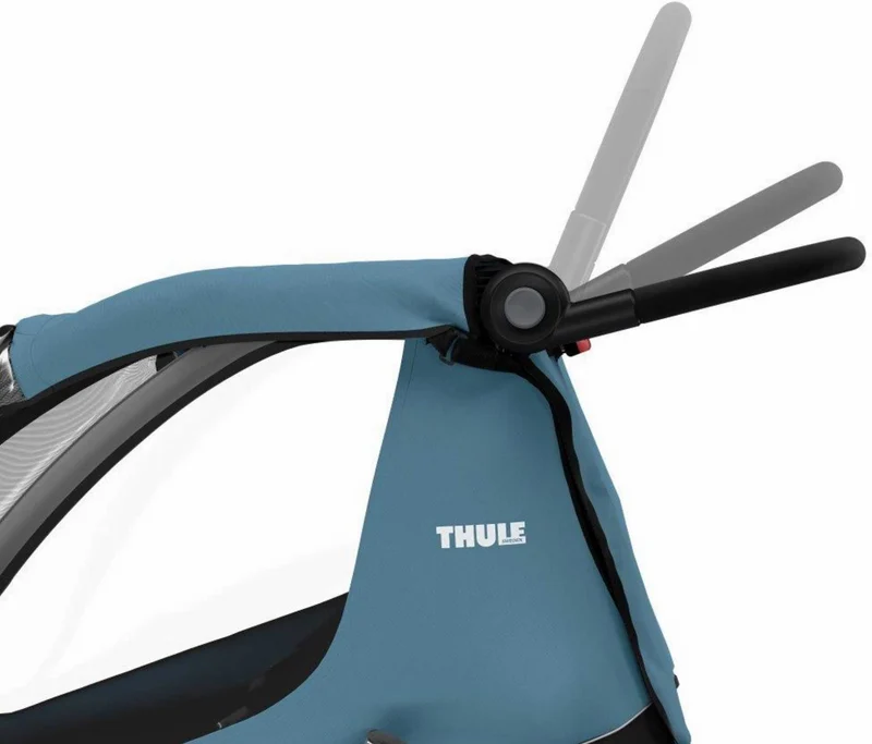 Ausstellungsstück - Thule Courier Fahrradanhänger inkl. Buggy-Kits bis zu zwei Kinder aegean blue