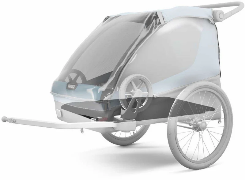 Ausstellungsstück - Thule Courier Fahrradanhänger inkl. Buggy-Kits bis zu zwei Kinder aegean blue
