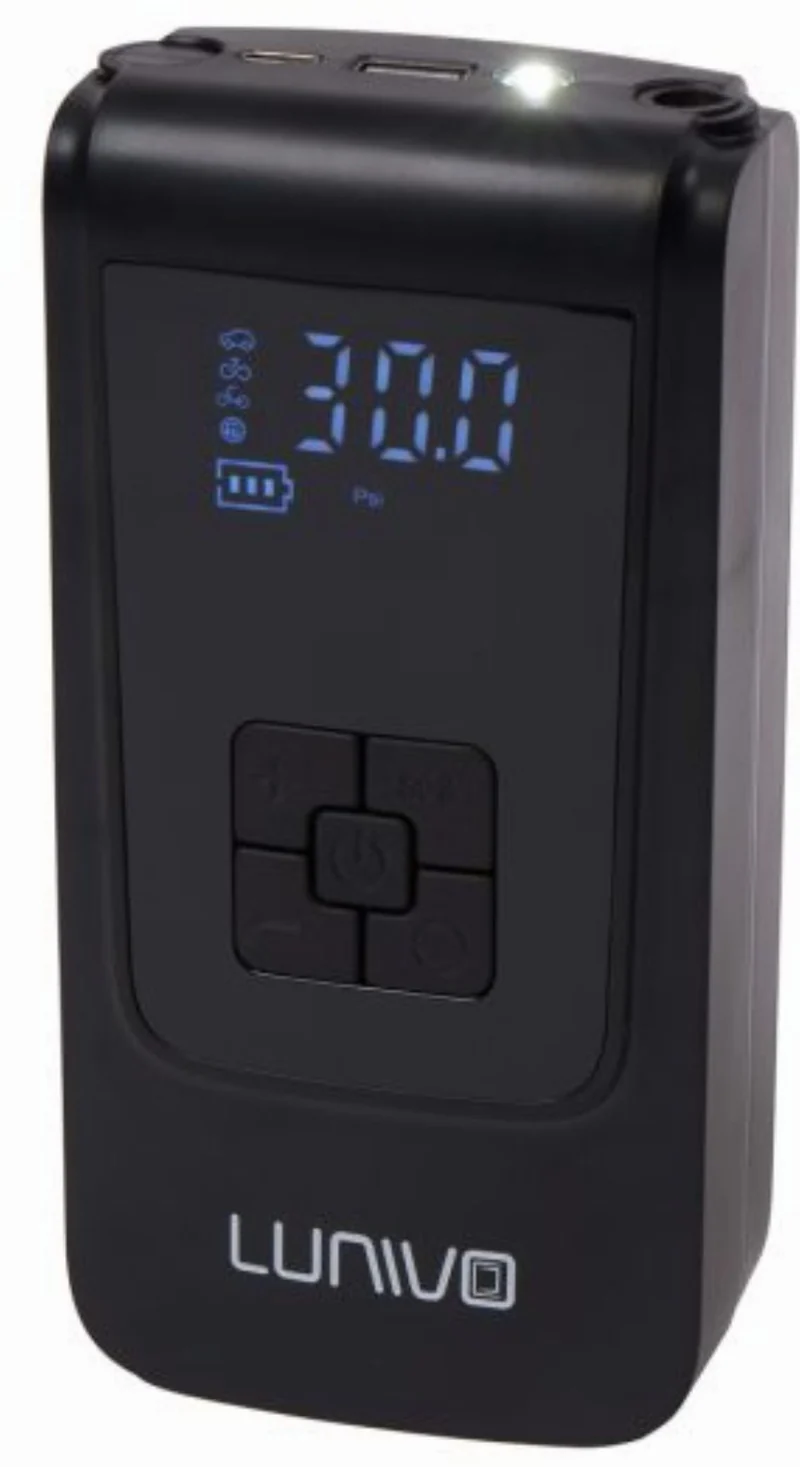 Lunivo Akku Mini-Kompressor schwarz