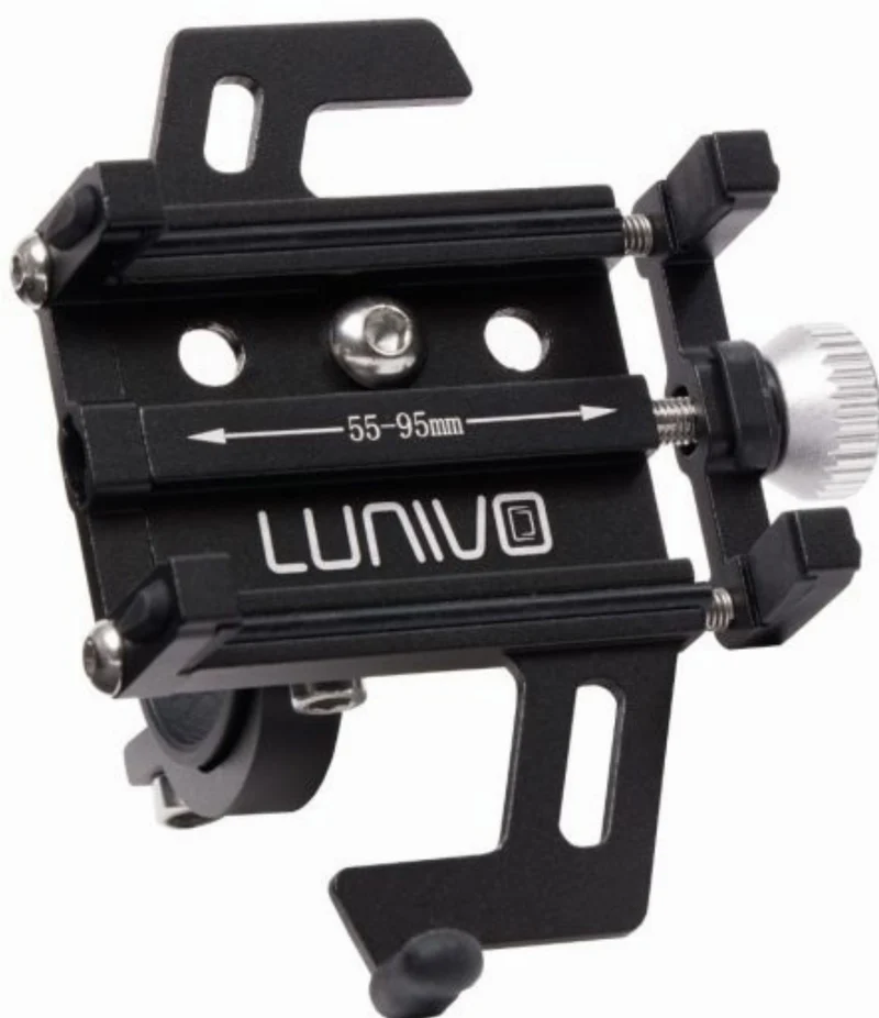 Lunivo Handyhalter Aluminium schwarz