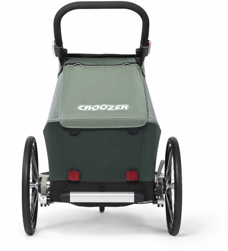 Ausstellungsstück - Croozer Kid Vaaya 1 + Sensor-Licht Fahrradanhänger jungle green