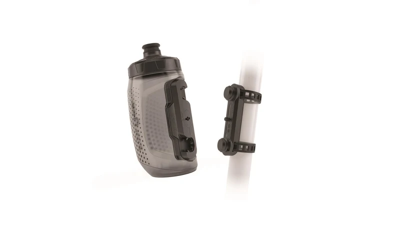 Fidlock Twist Trinkflaschen Set inkl. universellem magnet-mechanischem Flaschenhaltersystem transparent schwarz 450 ml