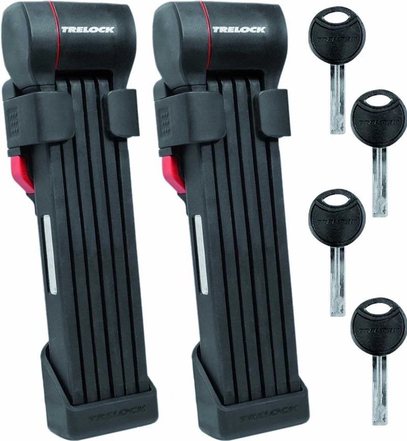 B-Ware - Trelock FS 480 Cops® ZF 480 X-Press Twin Faltschloss schwarz 100 cm (Gebrauchtware)