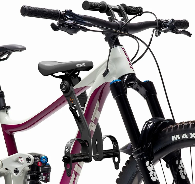 Kids Ride Shotgun 2.0 MTB Front Kindersitz, Black