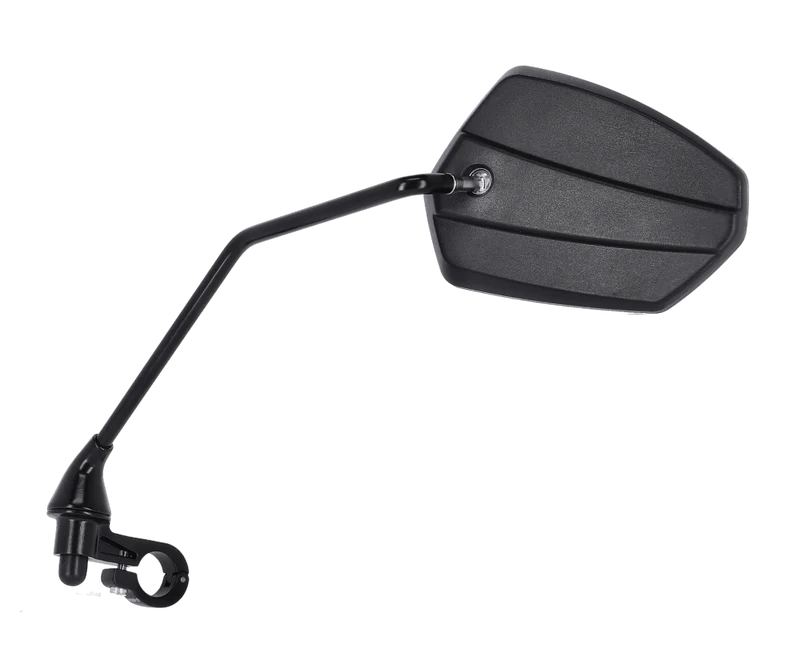 B-Ware - Ergotec Rückspiegel M-77-LV, für Linksmontage, langarm, alu, einklappbar, schwarz (Gebrauchtware)