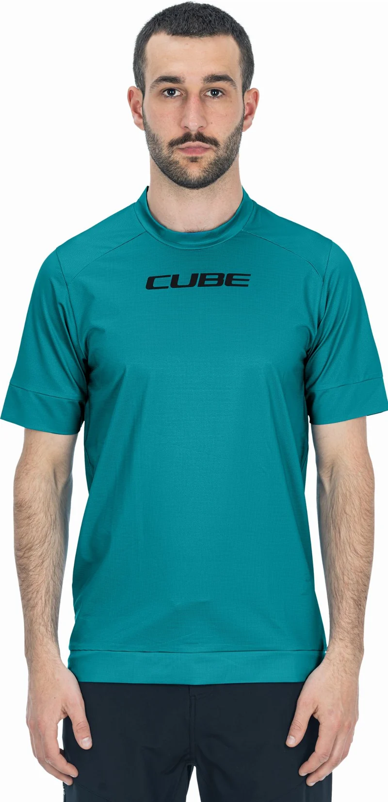 Cube ATX Rundhalstrikot Kurzarm light blue