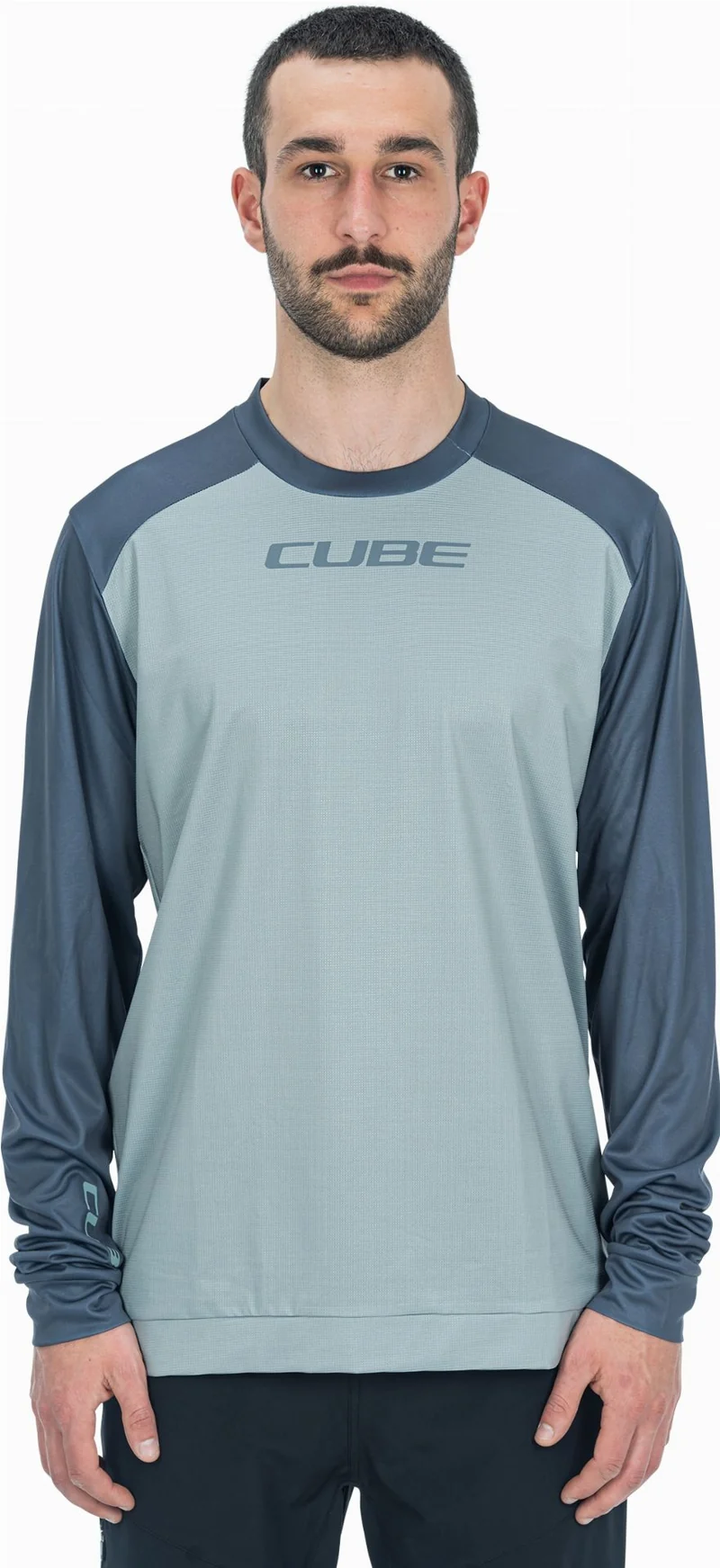 Cube ATX Rundhalstrikot Langarm olive´n´anthracite