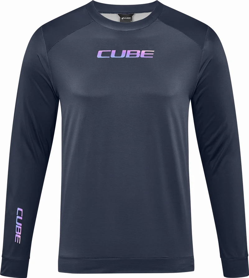 Cube ATX Rundhalstrikot Langarm black