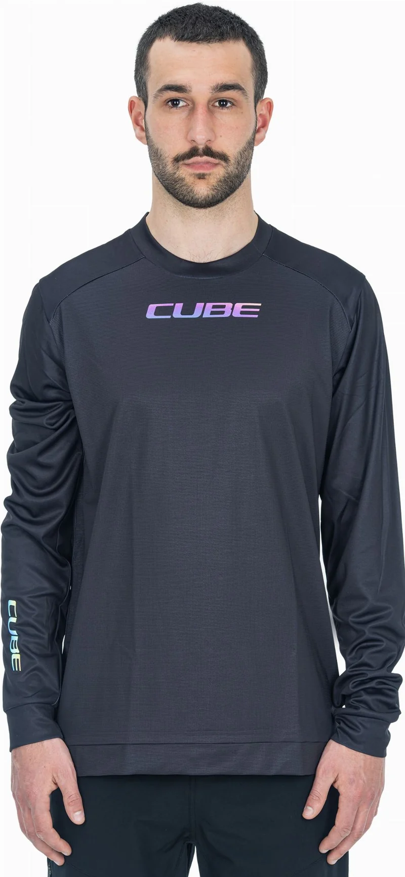 Cube ATX Rundhalstrikot Langarm black