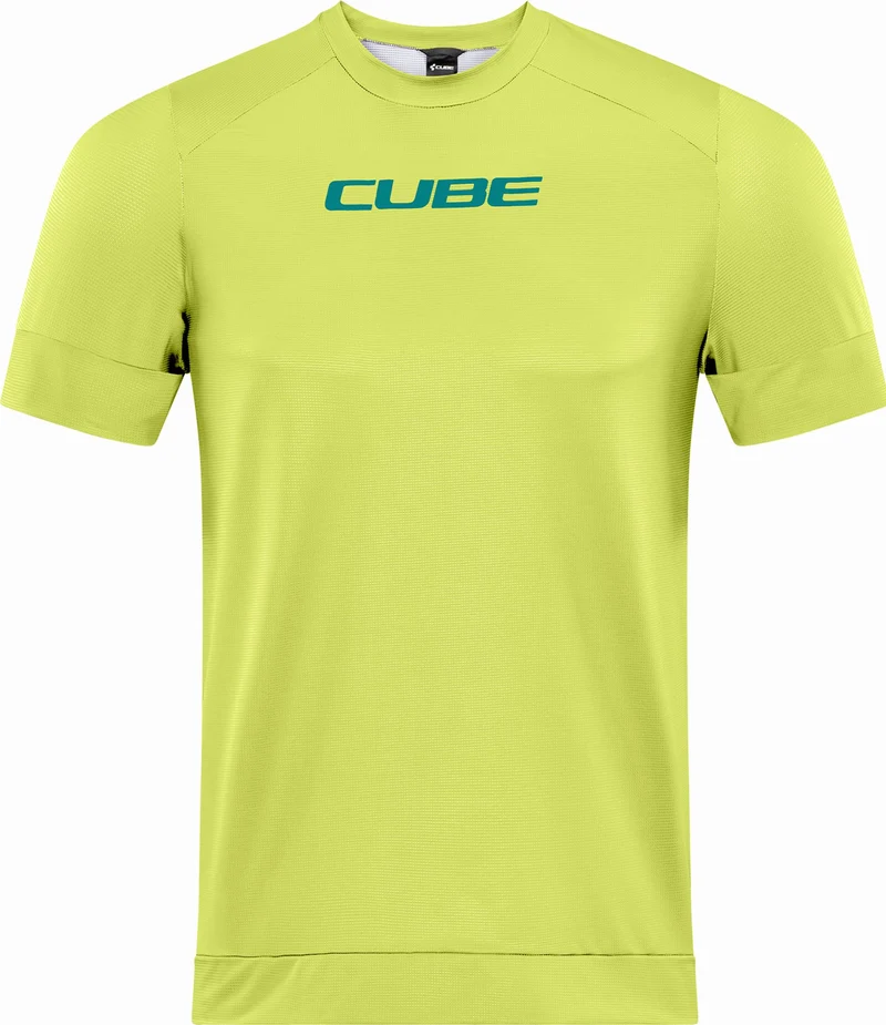 Cube ATX Rundhalstrikot Kurzarm lime