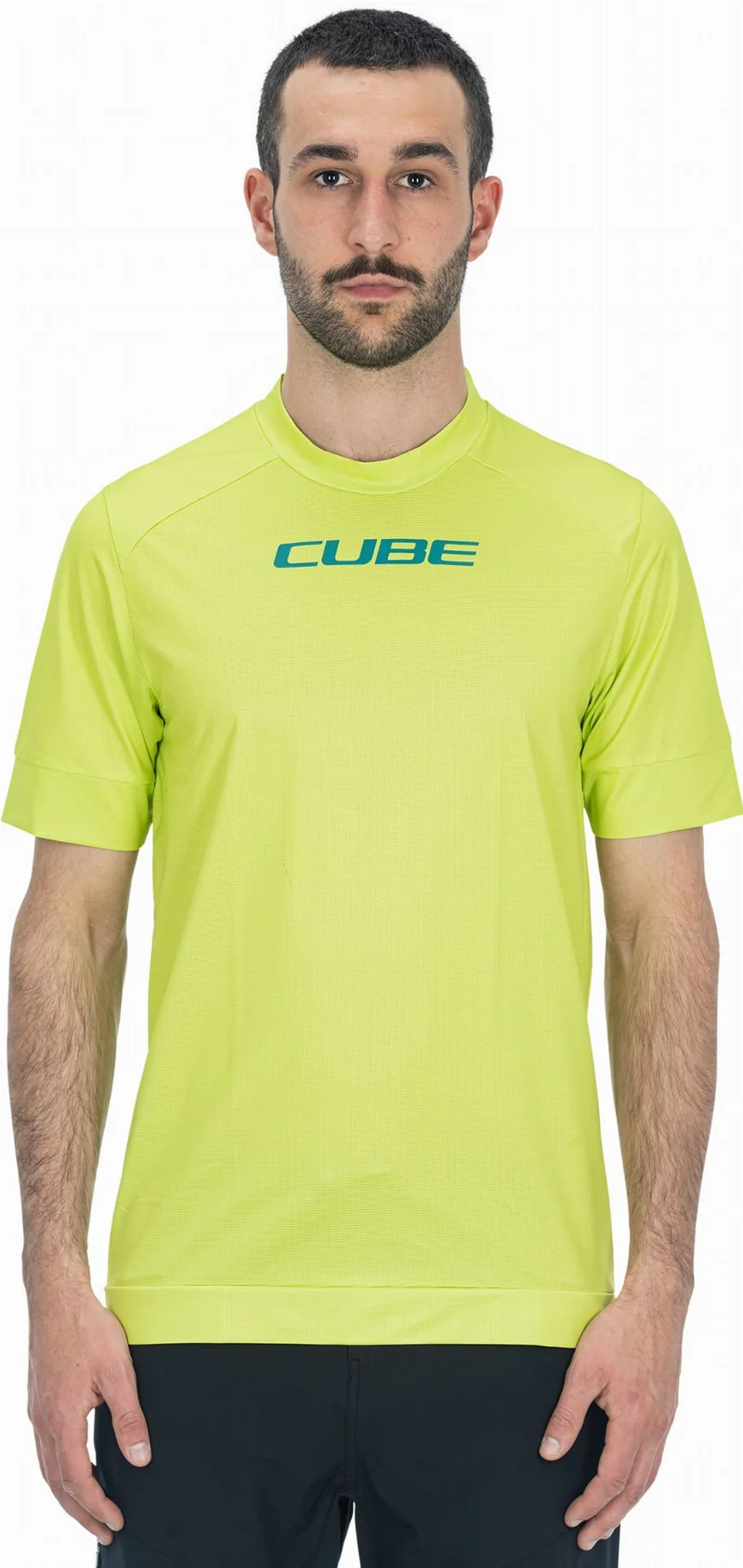 Cube ATX Rundhalstrikot Kurzarm lime