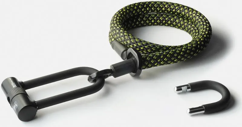 Texlock Bügelschloss mit Textilseil eyelet 120 U/X-lock M stardust