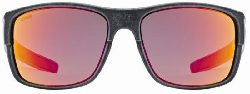 Uvex Esntl Urban Brille black matt/mirror red