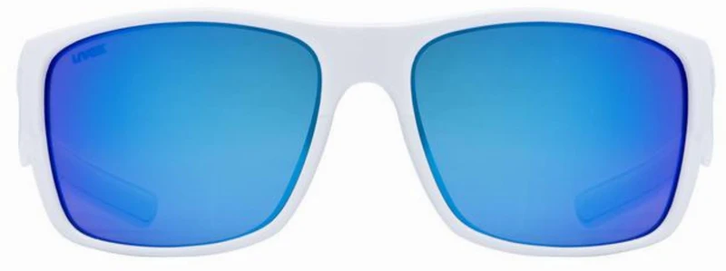 Uvex Esntl Urban Brille white matt/mirror blue
