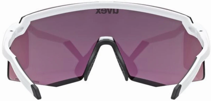 Uvex Pace Stage CV Sportbrille white matt/glossy green