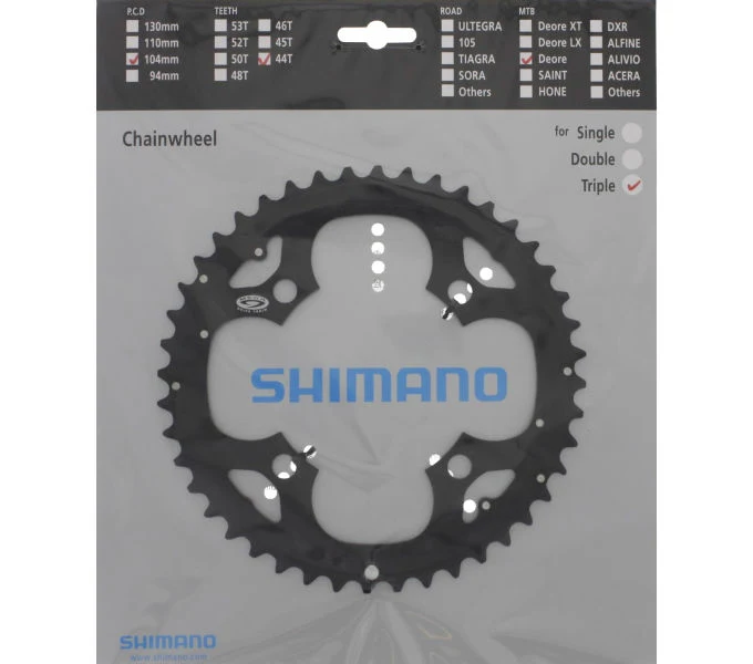 Shimano Kettenblatt DEORE FC-M531, FC-M532, FC-M533, FC-M542 44 Zähne