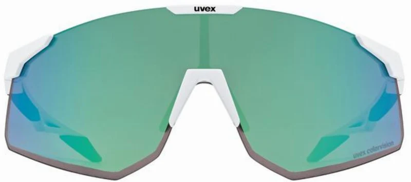 Uvex Pace Perform CV Sportbrille white matt/glossy green