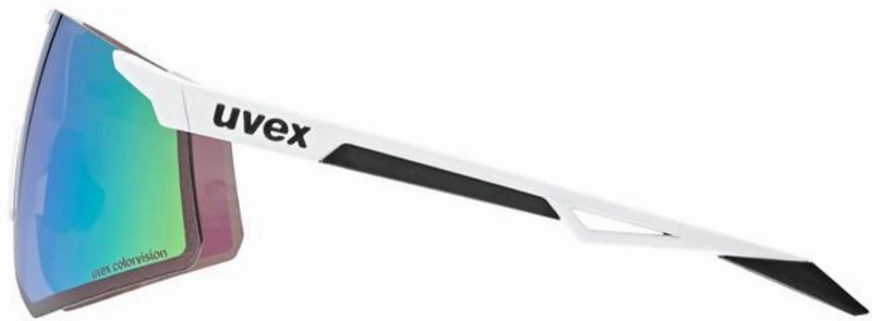 Uvex Pace Perform CV Sportbrille white matt/glossy green