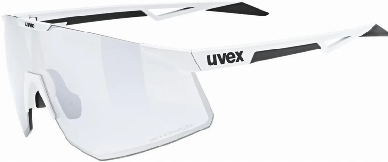 Uvex Pace Perform S V Sportbrille white matt/litemirror silver