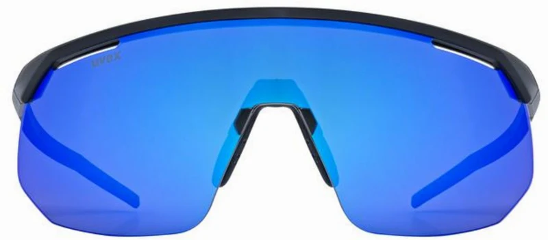 Uvex Pace One Sportbrille black matt/mirror blue