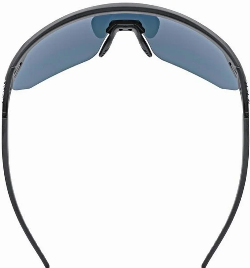 Uvex Pace One Sportbrille black matt/mirror blue