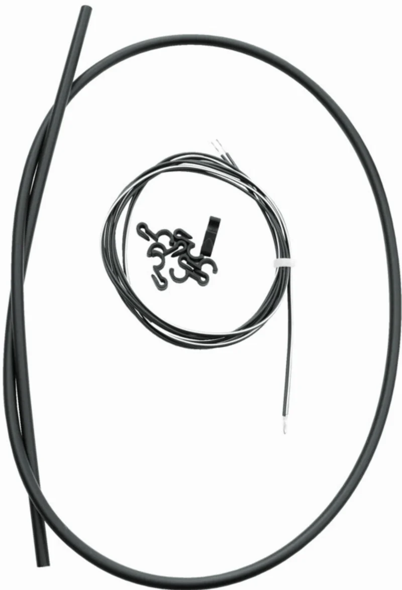 SKS GERMANY Kabelführungs-Kit für Rundprofile Inkl. 7 Kabelkanal Klips black
