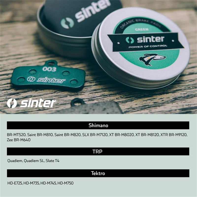 SINTER Bremsbelag grün Shimano Typ D (D03S Resin)