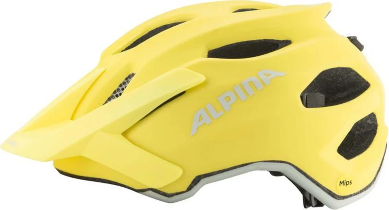 Alpina Apax Junior Mips Kinder-Helm lemon-yellow matt 51-56 cm