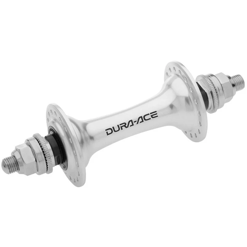 Shimano Vorderradnabe DURA-ACE TRACK HB-7710 28 Loch Vollachse m. Muttern Silber