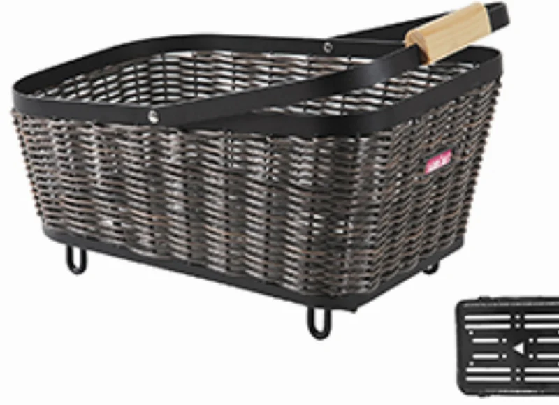 Unix Berno Universal System Hinterradkorb schwarz/braun 18,5 L