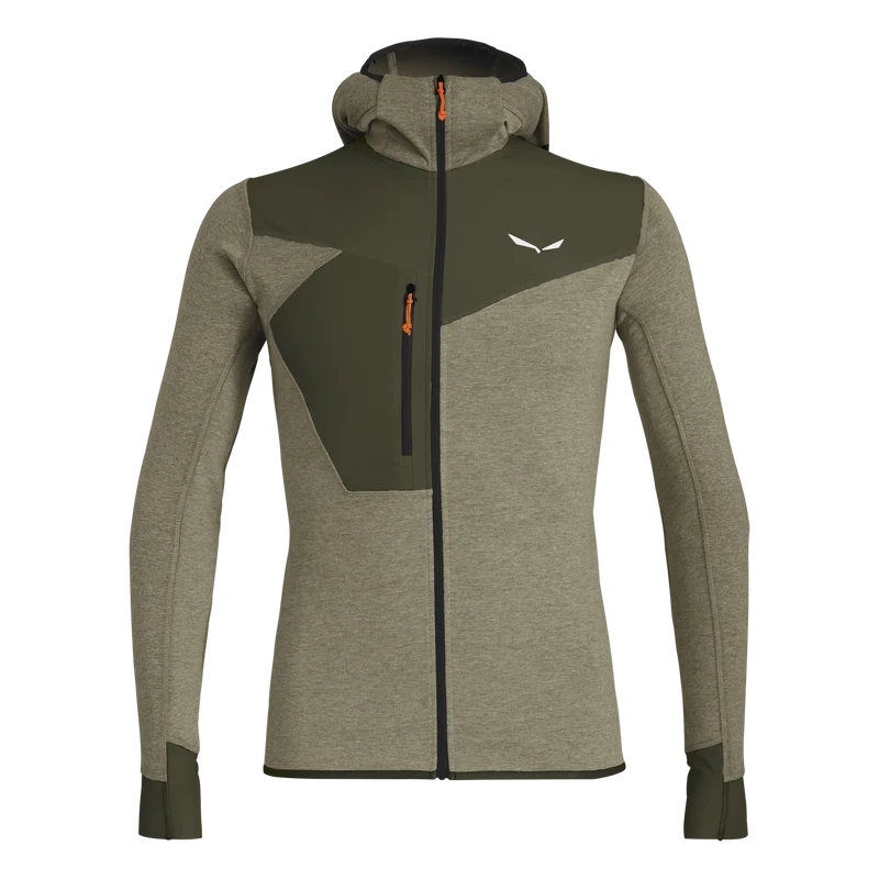 PUEZ 2 DRY M L/S HOOD FZ TEE
