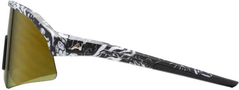 Alpina Sonic HR Q-Lite Sportbrille blackbird matt/mirror gold one size