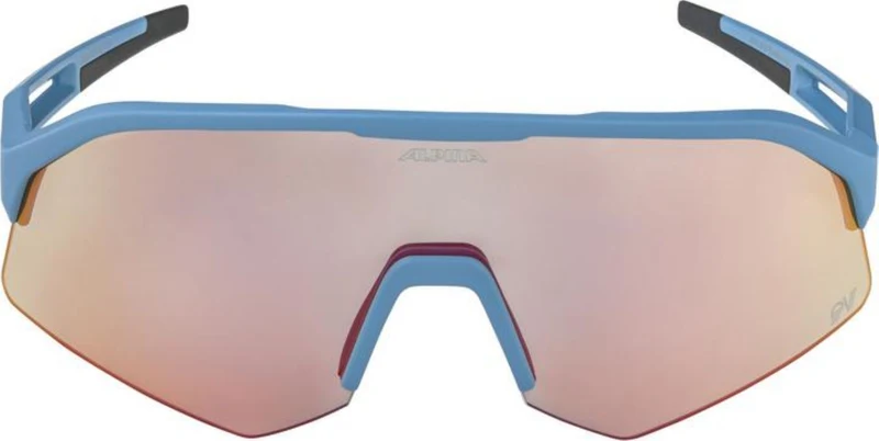 Alpina Sonic HR QV Sportbrille smoke-blue matt/quattro/variofl.mirror+ rainb. one size