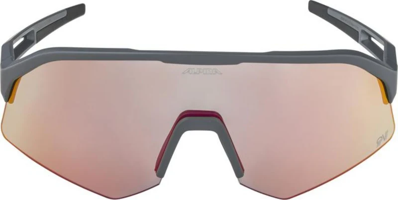 Alpina Sonic HR QV Sportbrille midnight-grey matt/quattro/variofl.mirror+ rainb. one size