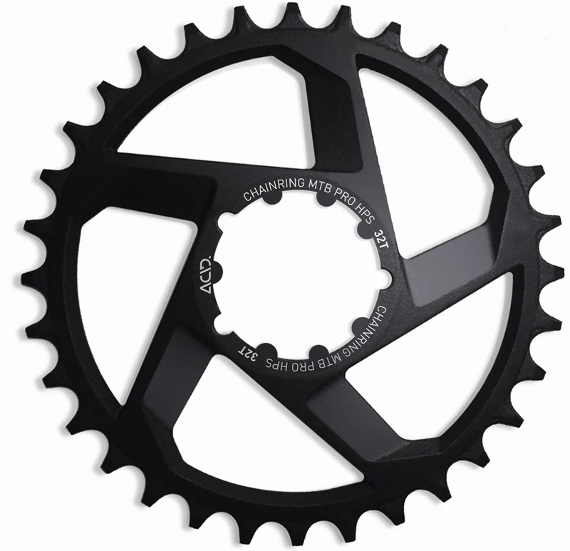 Acid MTB Pro HPS Kettenblatt für Shimano 10/11-fach Narrow Wide Direct Mount Aluminium 30T Kettenlinie 50 mm black